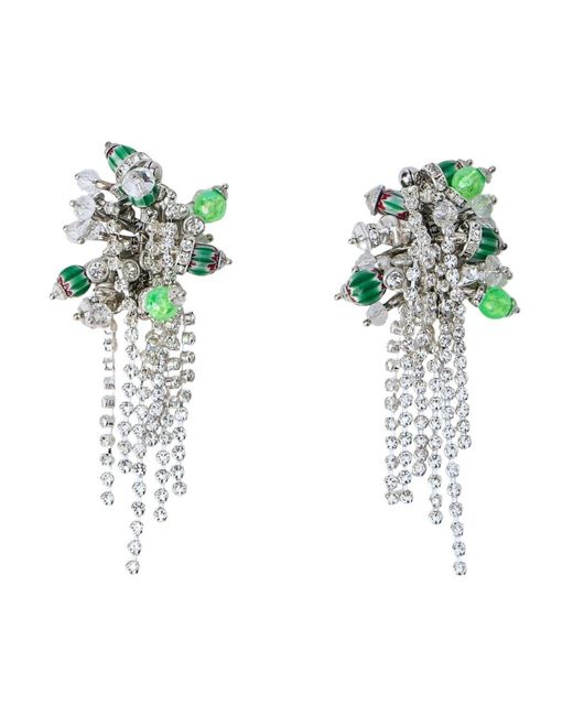 Dries Van Noten Green Earrings