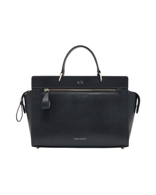 ARMANI EXCHANGE Black Tote Bags