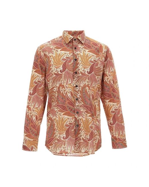 Etro Pink Casual Shirts for men