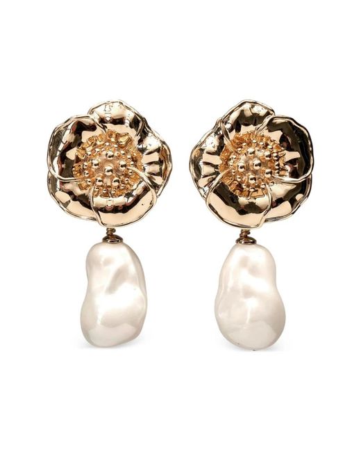 Carolina Herrera Metallic Earrings