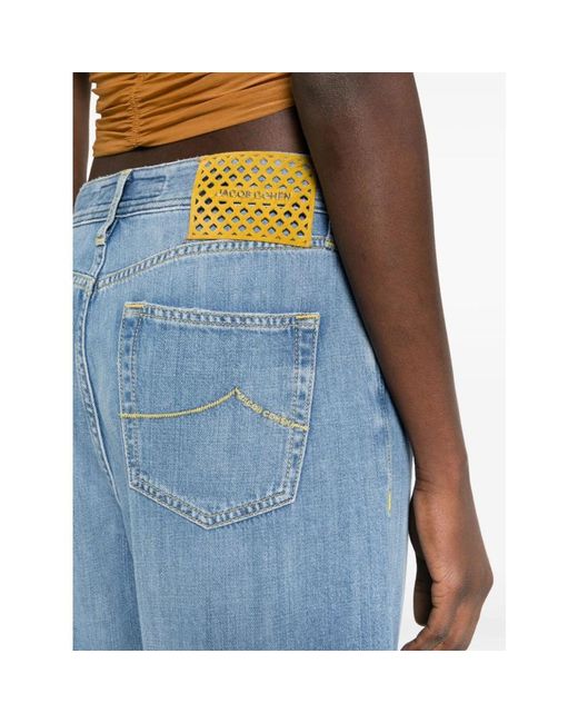 Jacob Cohen Blue Loose Fit Jeans