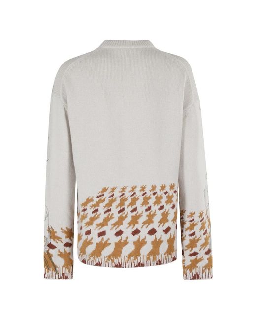 Round-Neck Knitwear di J.W. Anderson in Gray