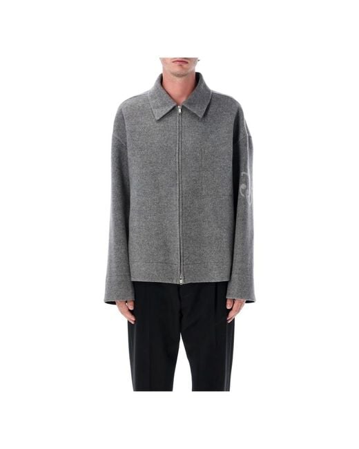Jil Sander Jassen ,Grijs ,Wol Wollen Jas Buitenkleding Pebble Aw 25 in het Gray voor heren