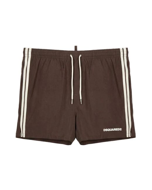 DSquared² Badmode ,Bruin ,Badkleding in het Brown voor heren