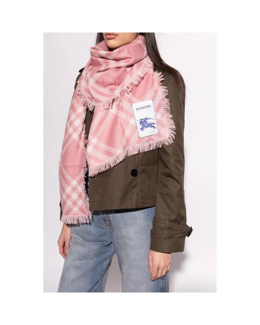 Burberry Pink Winter Scarves
