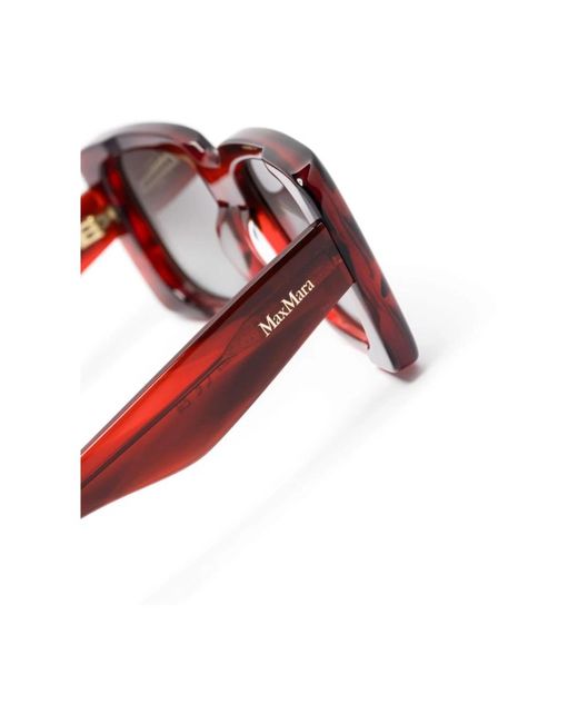 Max Mara Red Stilvolle sonnenbrille für den täglichen gebrauch