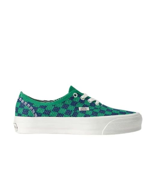Vans Green Premium Authentic Checkerboard
