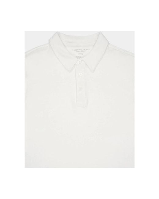 Majestic Filatures White Polo Shirts for men