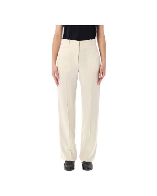 Isabel Marant Natural Noanda Fluid Crepe Trousers