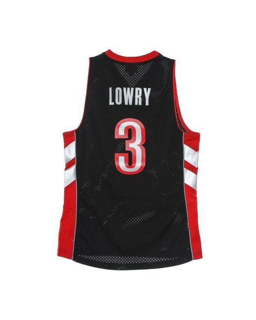 Mitchell & Ness Fitness ,Zwart ,Polyester Kyle Lowry Nba Swingman Jersey in het Black voor heren