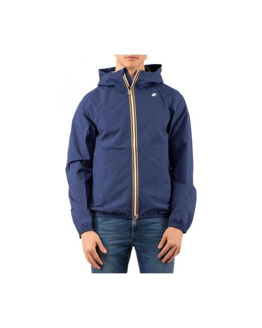 K-Way Blue Winter Jackets for men