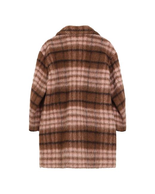 Moschino Brown Double-Breasted Coats