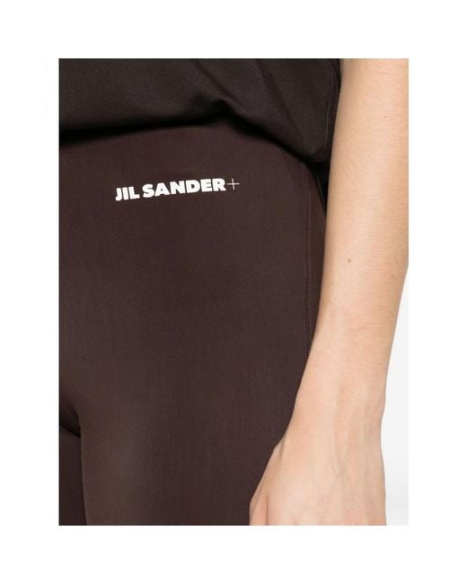 Jil Sander Brown Leggings