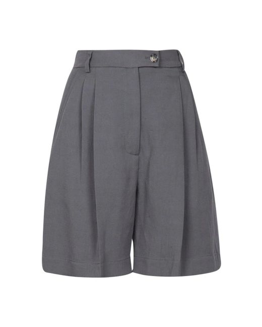 Bermuda shorts Tela de color Gray