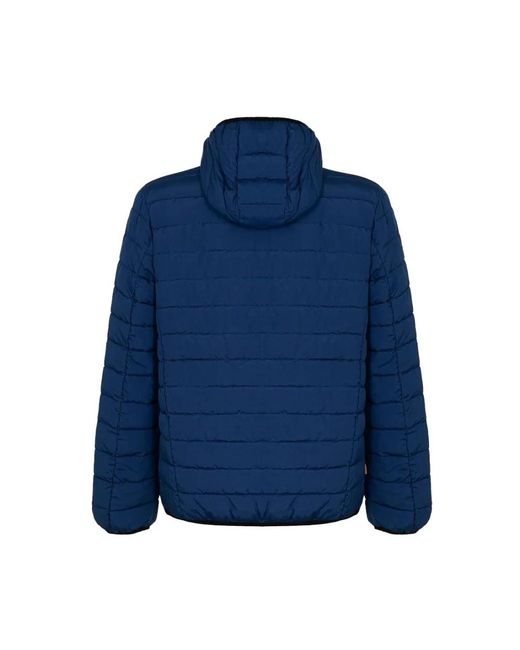 Suns Jassen ,Blauw ,Leer Gewatteerde Jas Van Technische Stof in het Blue voor heren
