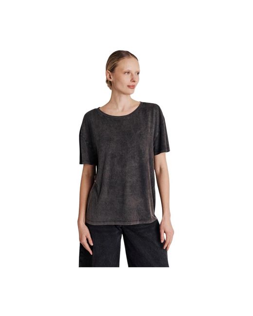 Berenice Tops ,Grijs ,T-Shirt Met Vleugels Op De Rug in het Black