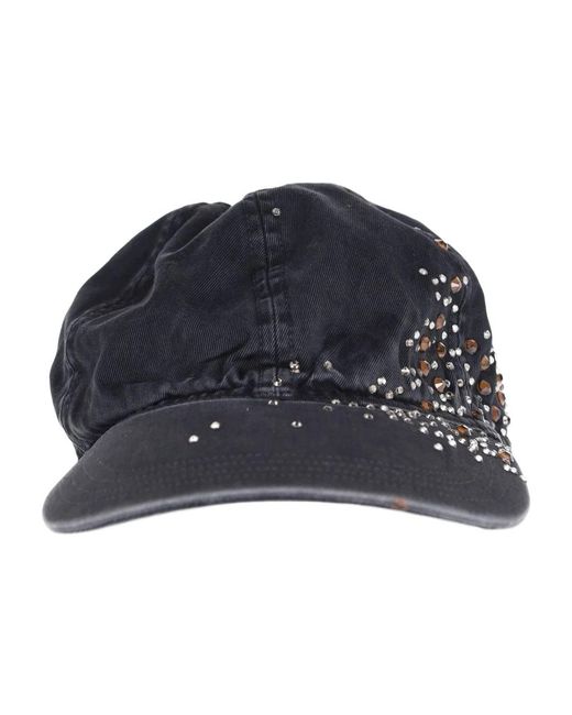 Haikure Accessoires ,Zwart ,Katoen Cappello Baseball Gioiello in het Blue voor heren