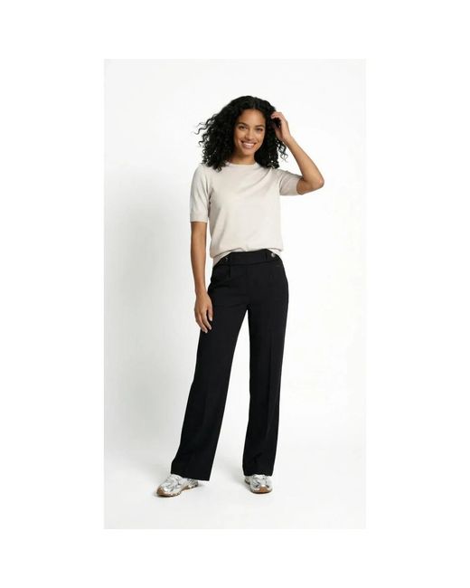 Wide Trousers Maicazz de color Black