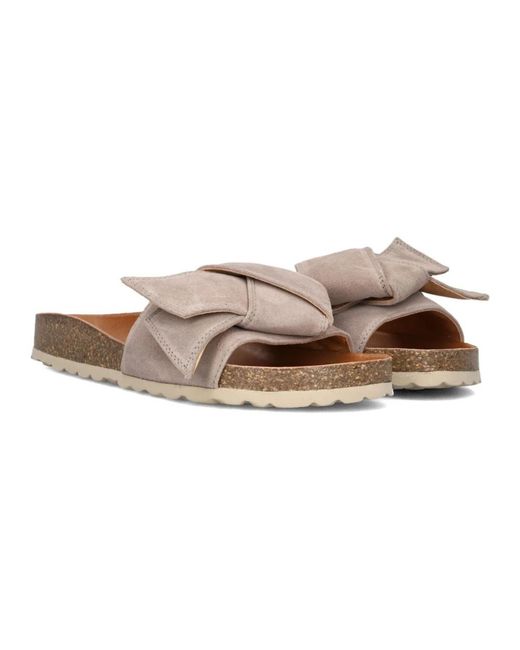 Verbenas Schoenen Ronde Neus Comfort Slippers in het Brown