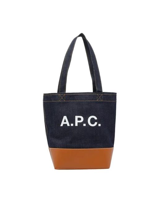 A.P.C. Blue Tote Axel Small