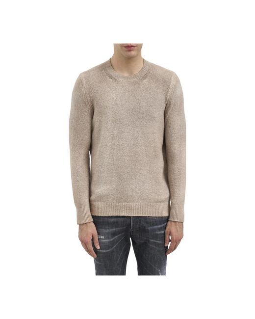 Avant Toi Gray Round-Neck Knitwear for men
