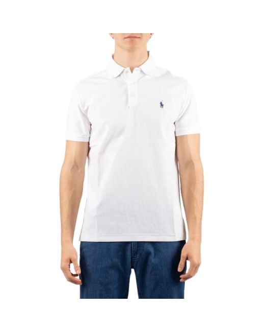 Ralph Lauren White Polo Shirts for men