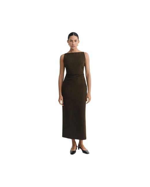 Midi Dresses Thinking Mu de color Black