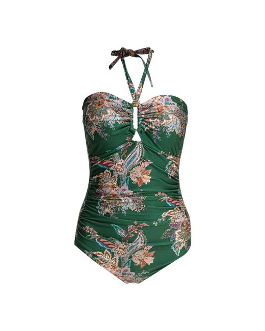 Zimmermann Groen Pak Met Brede Linkdetail in het Green