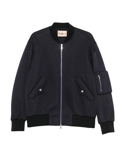 Bomber Jackets Plan C en coloris Black