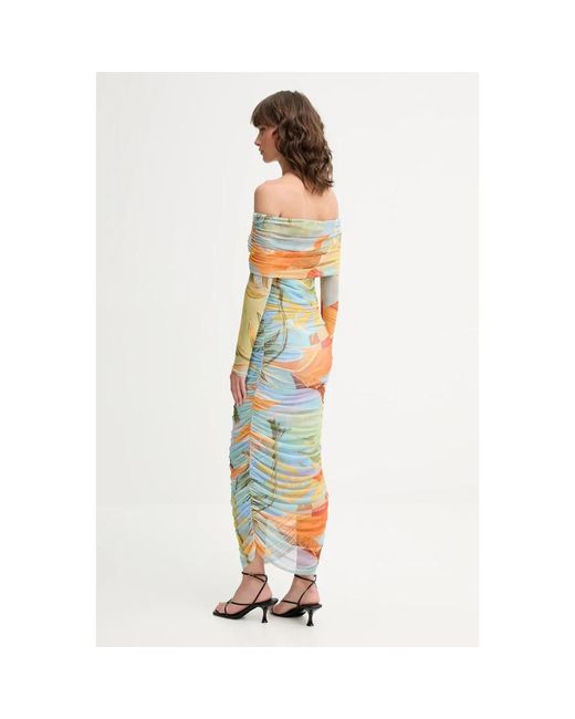 Never Fully Dressed Maxi Jurken in het Metallic