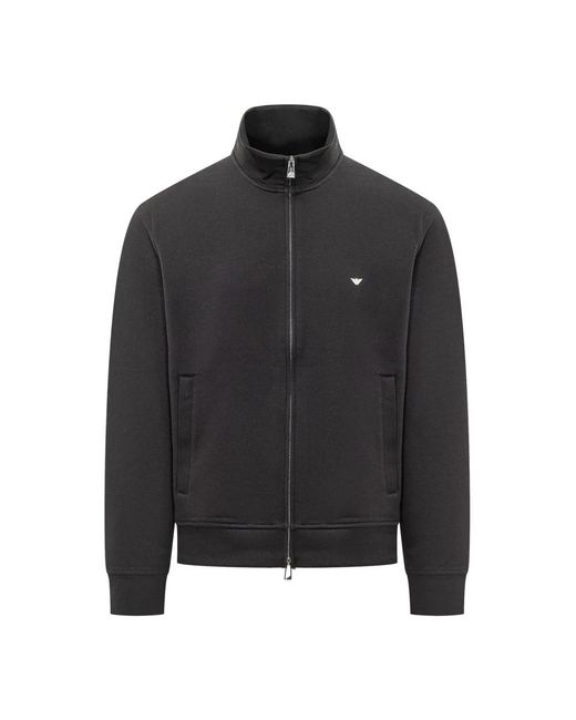 Emporio Armani Black Zip-Throughs for men
