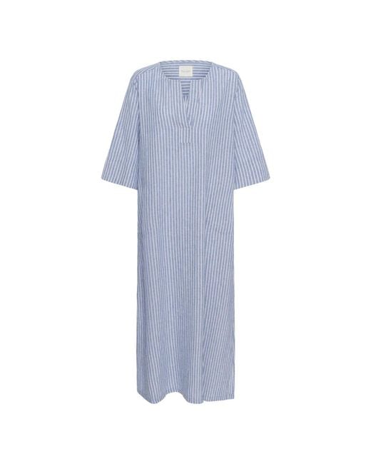 Part Two Blue Midi Dresses