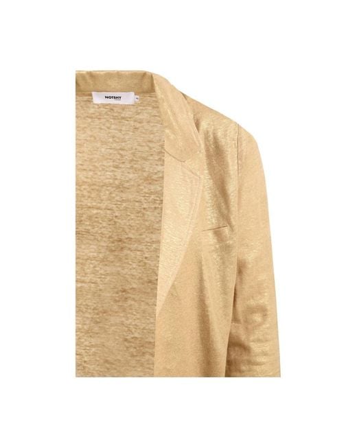 Not Shy Truien & Vesten Cardigan Sweater Model Mayar in het Natural