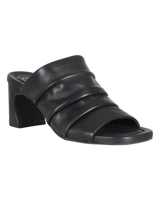 Ash Black Heeled Mules