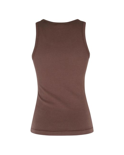 DIESEL Brown Sleeveless Tops