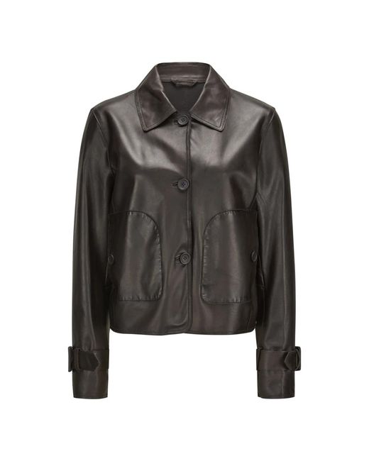 Leather Jackets Milestone en coloris Black