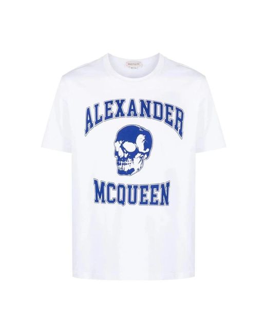 Alexander McQueen Blue T-Shirts for men