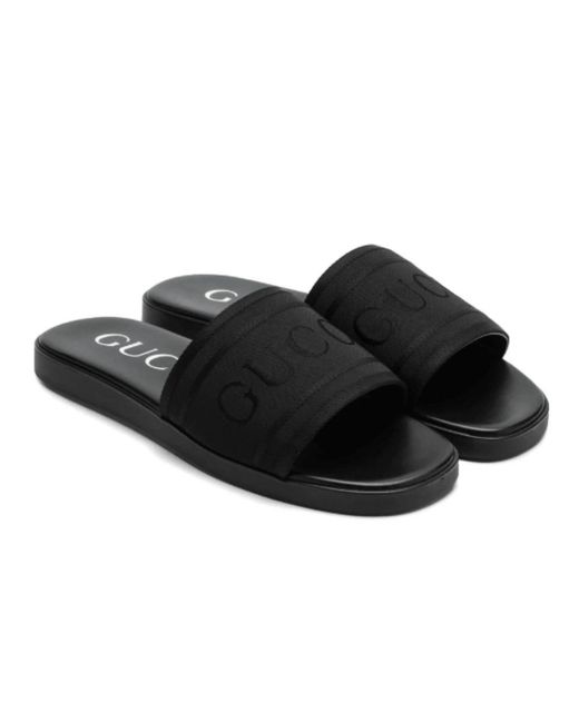 Gucci Black Sliders for men