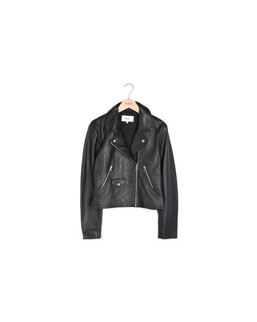 Ba&sh Black Leather Jackets