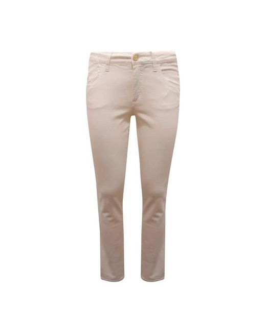 Blugirl Blumarine Natural Slim-Fit Trousers