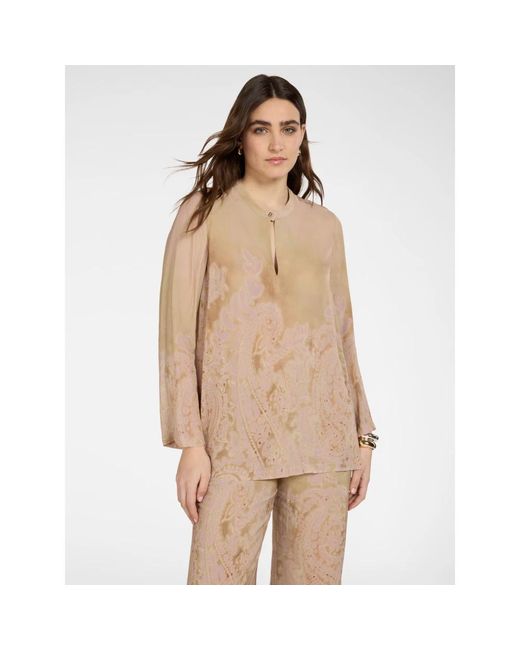 Blouses Elena Miro en coloris Natural