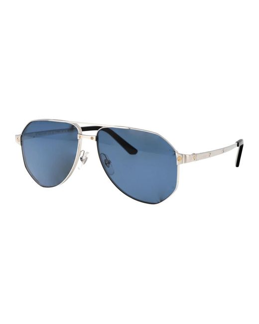 Cartier Stylische sonnenbrille ct0461s in Blue für Herren