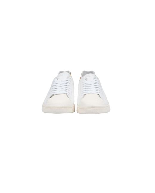Date E Leder Base Sneakers in White für Herren