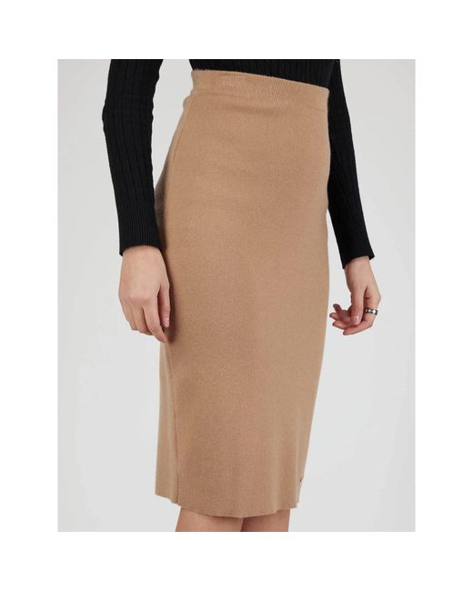 Kiton Pencil Skirts in het Brown