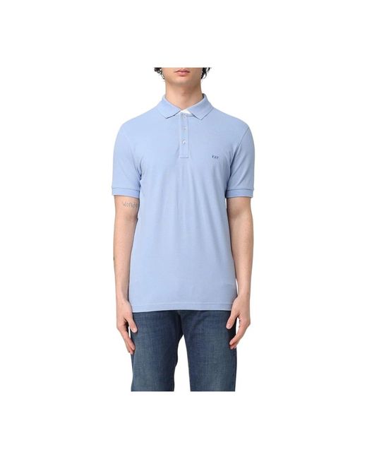 Fay Tops ,Blauw ,Katoen Polo Shirt in het Blue voor heren