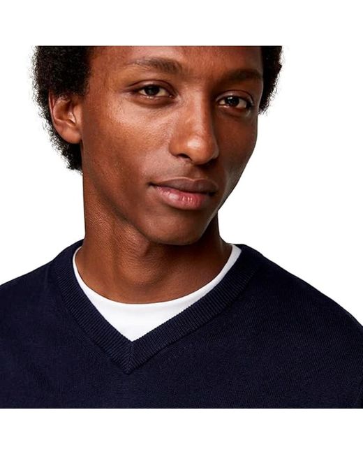 Tommy Hilfiger Blue V-Neck Knitwear for men