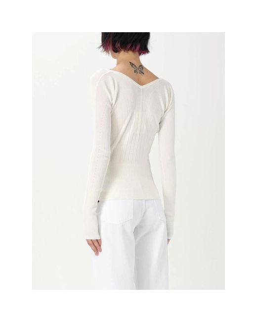 Jacquemus Witte Katoenen Sweater in het White