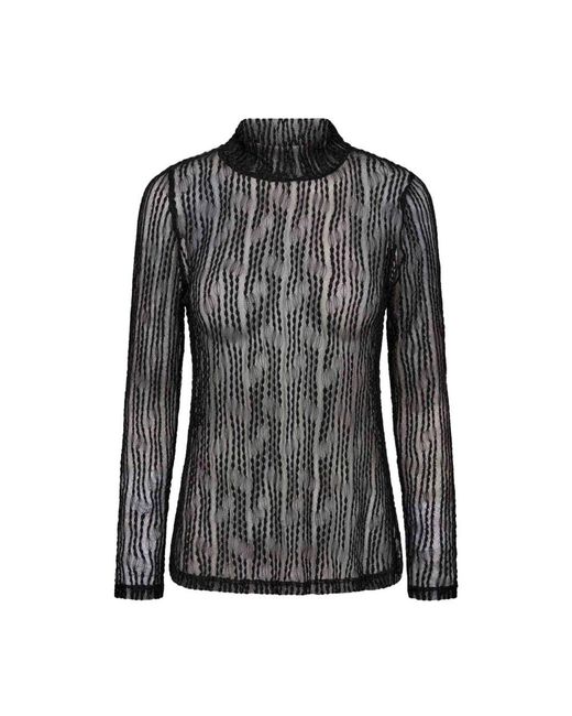 co'couture Barbcc Turtleneck Blouse in het Black