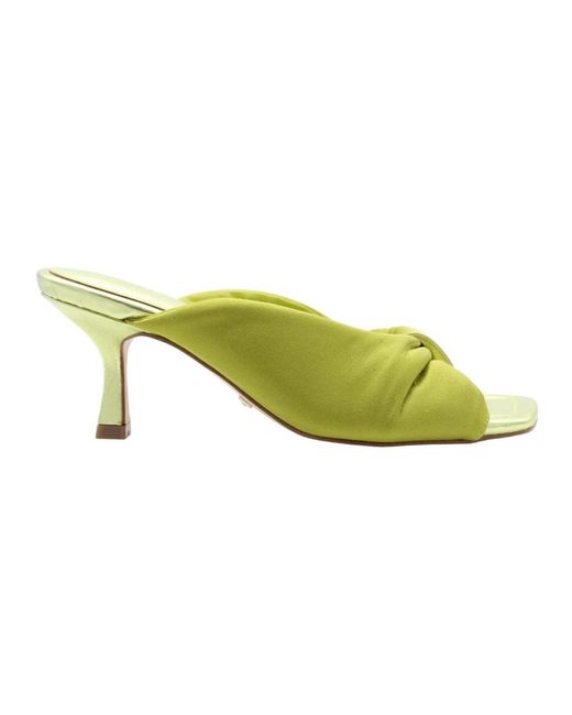 Guess Yellow Stilvolle Absatzmules