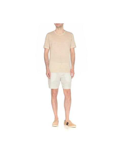 120% Lino Natural Casual Shorts for men